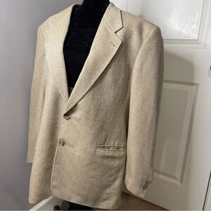Gianfranco Ruffini Italy silk blend blazer, size 46 L